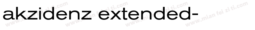 akzidenz extended字体转换